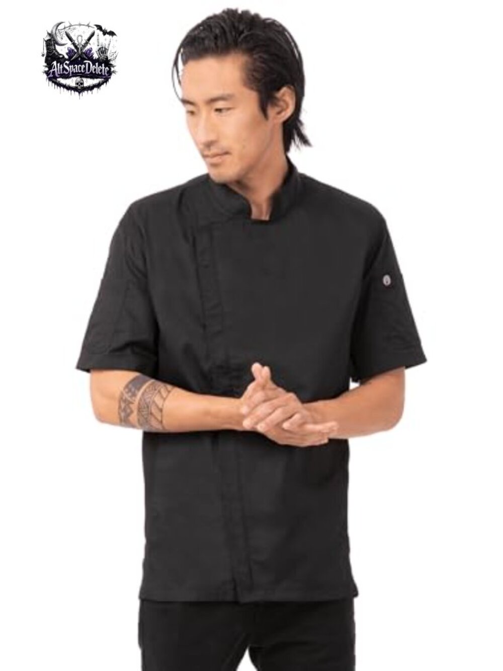 Men's Springfield Chef Coat Tailored Fit Cool Vent Lightweight Twill